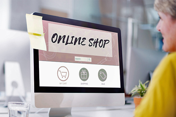 browsing online shop
